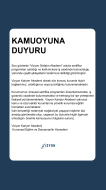 KAMUOYU BİLGİLENDİRMESİ